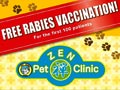 Gratis Vaksin Rabies di Zen Pet Clinic Gratis Vaksin Rabies di Zen Pet Clinic